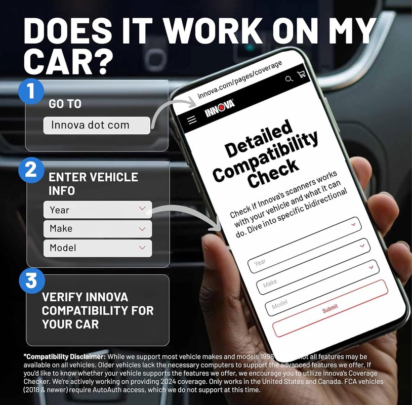 Innova 5610 scan tool compatibility notes for vehicle model years and OBD2 protocol limits