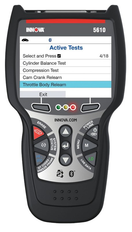 Compatibility guide for the Innova 5610 showing use by drivers, DIY owners, and light-support technicians