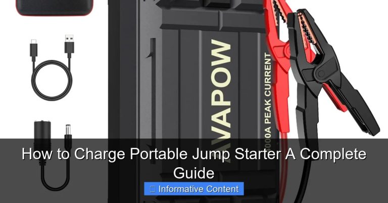 How Long Should You Charge a Portable Jump Starter to Avoid Damage