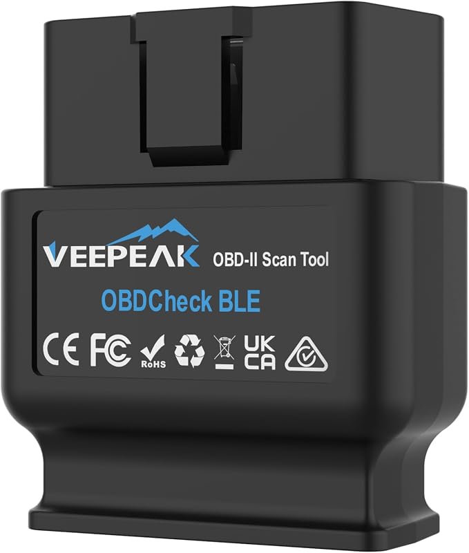 Veepeak OBDCheck BLE Bluetooth OBD2 adapter for iOS and Android apps
