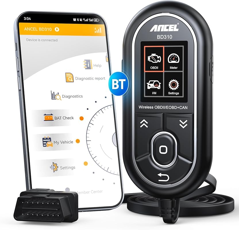 ANCEL BD310 handheld Bluetooth OBD2 scanner for iOS and Android