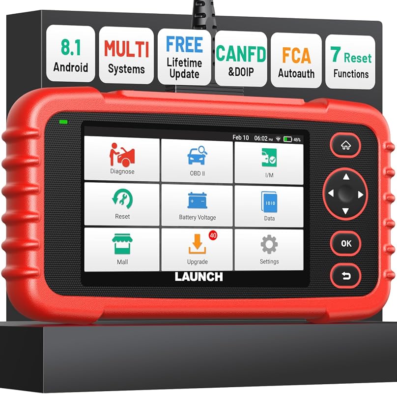 LAUNCH CRP123X OBD2 Scanner with ABS, SRS, Battery Test, AutoVIN, and WiFi Updates