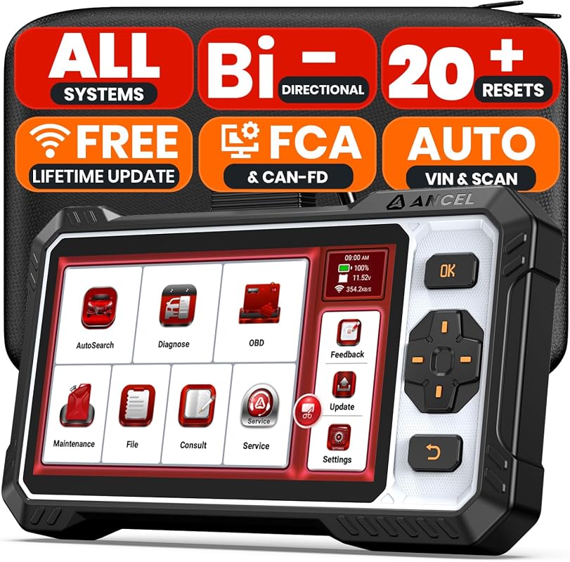ANCEL FX6100 bidirectional scan tool with all system diagnostics