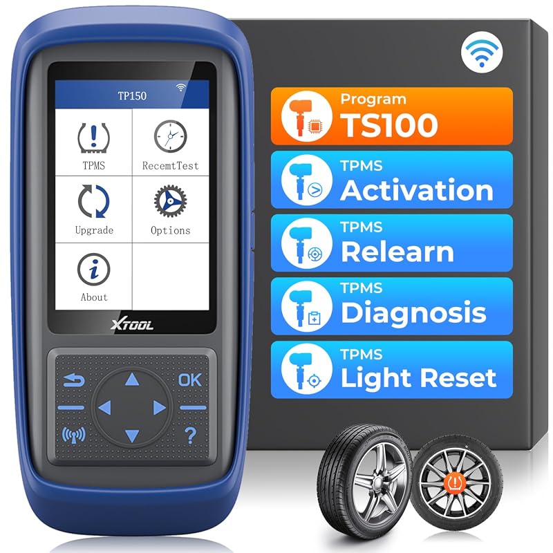 XTOOL TP150 TPMS Programming Tool for TS100 Sensors, 315/433MHz Relearn and Activation