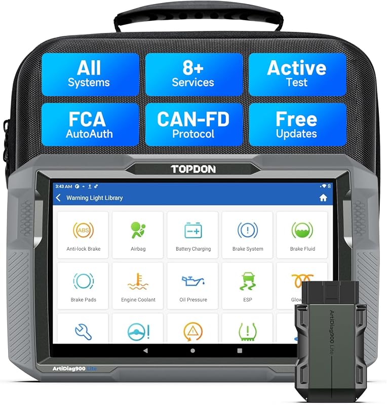 TOPDON AD900 Lite bidirectional OBD2 scan tool with 8-inch screen