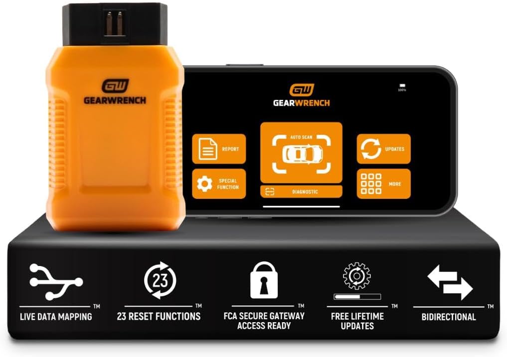 GEARWRENCH GWSMARTBT professional bi-directional diagnostic scan tool