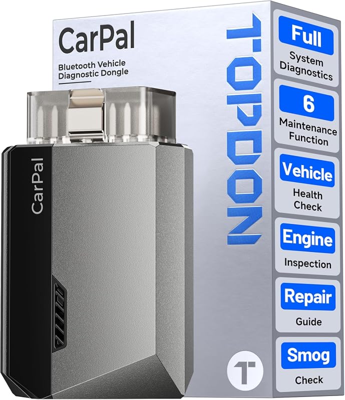 TOPDON Carpal Bluetooth OBD2 scanner with AI diagnostics for phones