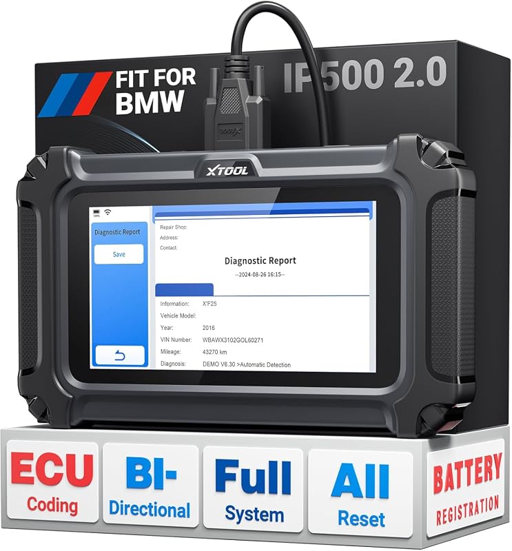 XTOOL IP500 BMW bidirectional OBD2 diagnostic scan tool