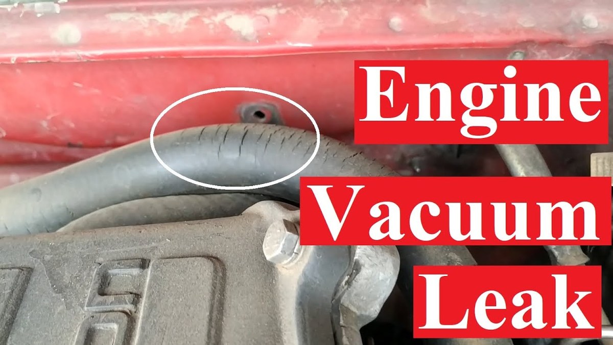 OBD2 scanner showing fuel trim data to diagnose a vacuum leak in an engine
