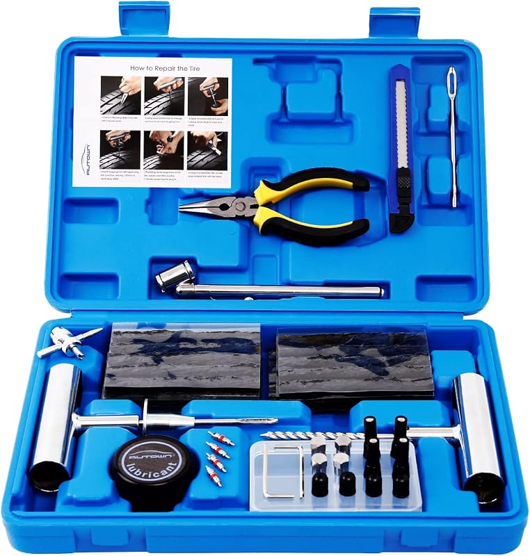 AUTOWN Tire Repair Kit 67pcs Heavy Duty
