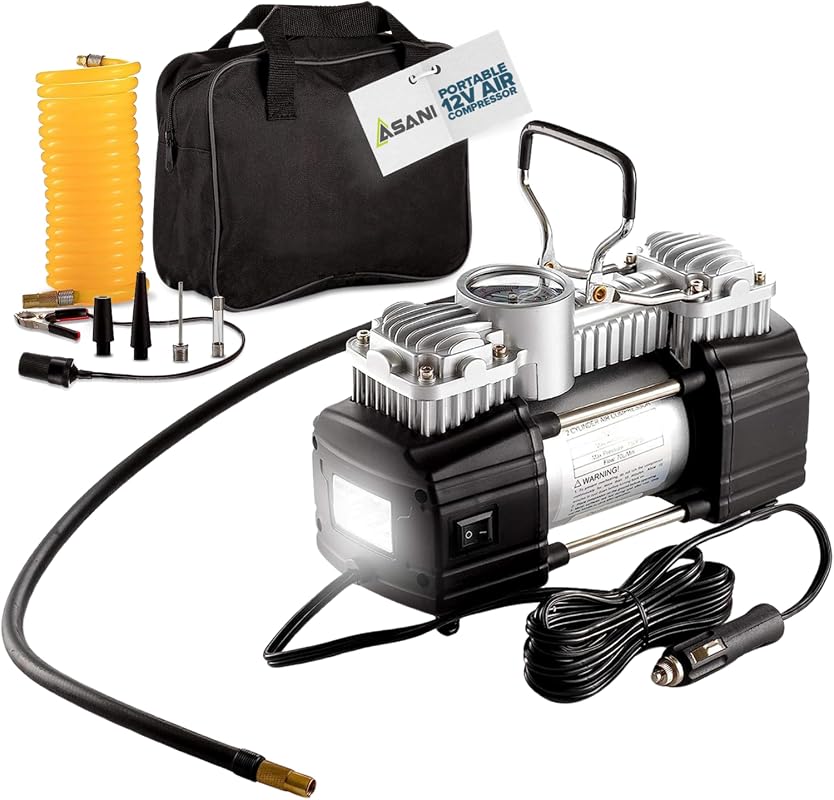 Double Cylinder Air Compressor Tire Inflator