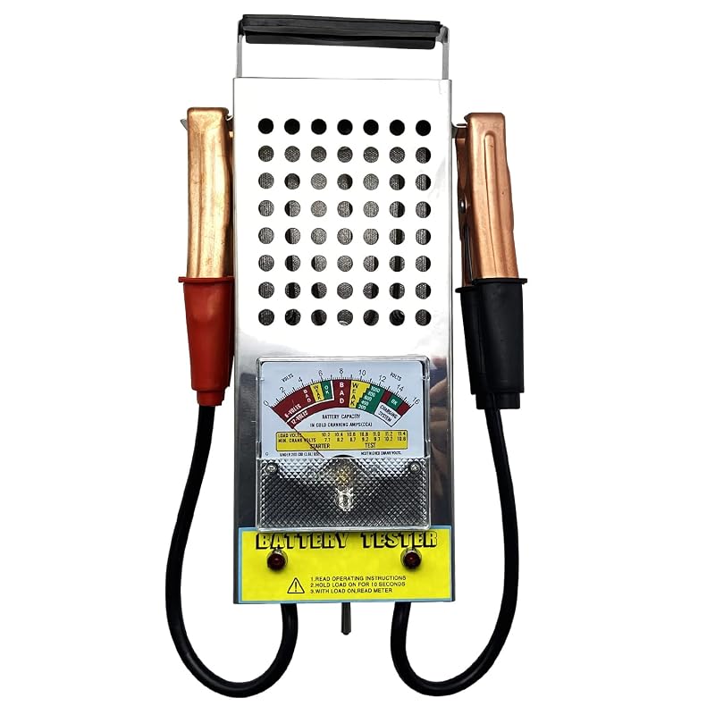 Car battery load tester 6V 12V with alligator clips