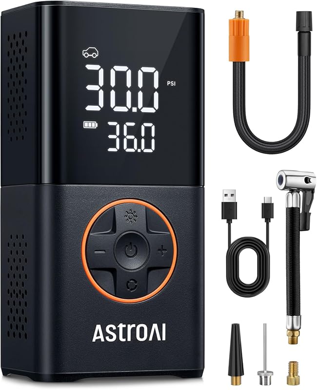 AstroAI cordless portable tire inflator and bike pump