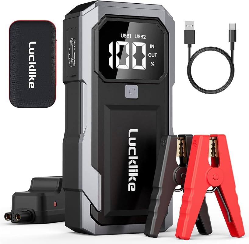 Lucklike portable jump starter for V8 engines