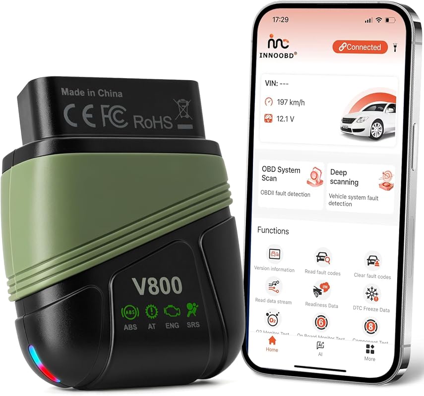AI OBD2 Bluetooth scanner with INNOOBD+ app